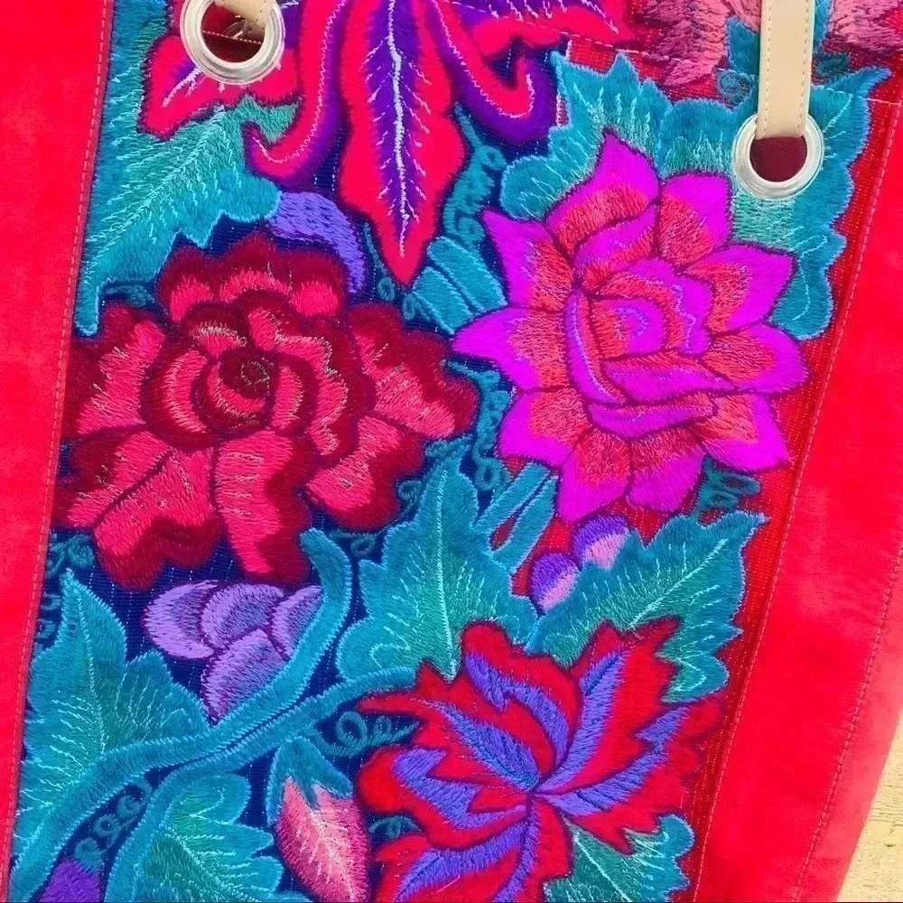 Huipil Guatemalan Rose Tote